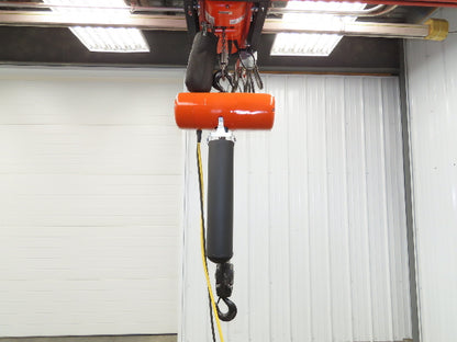CM Lodestar RR 2 Ton Electric Chain Hoist 15' Lift 16 FPM 230/460 3PH 11'Pendant
