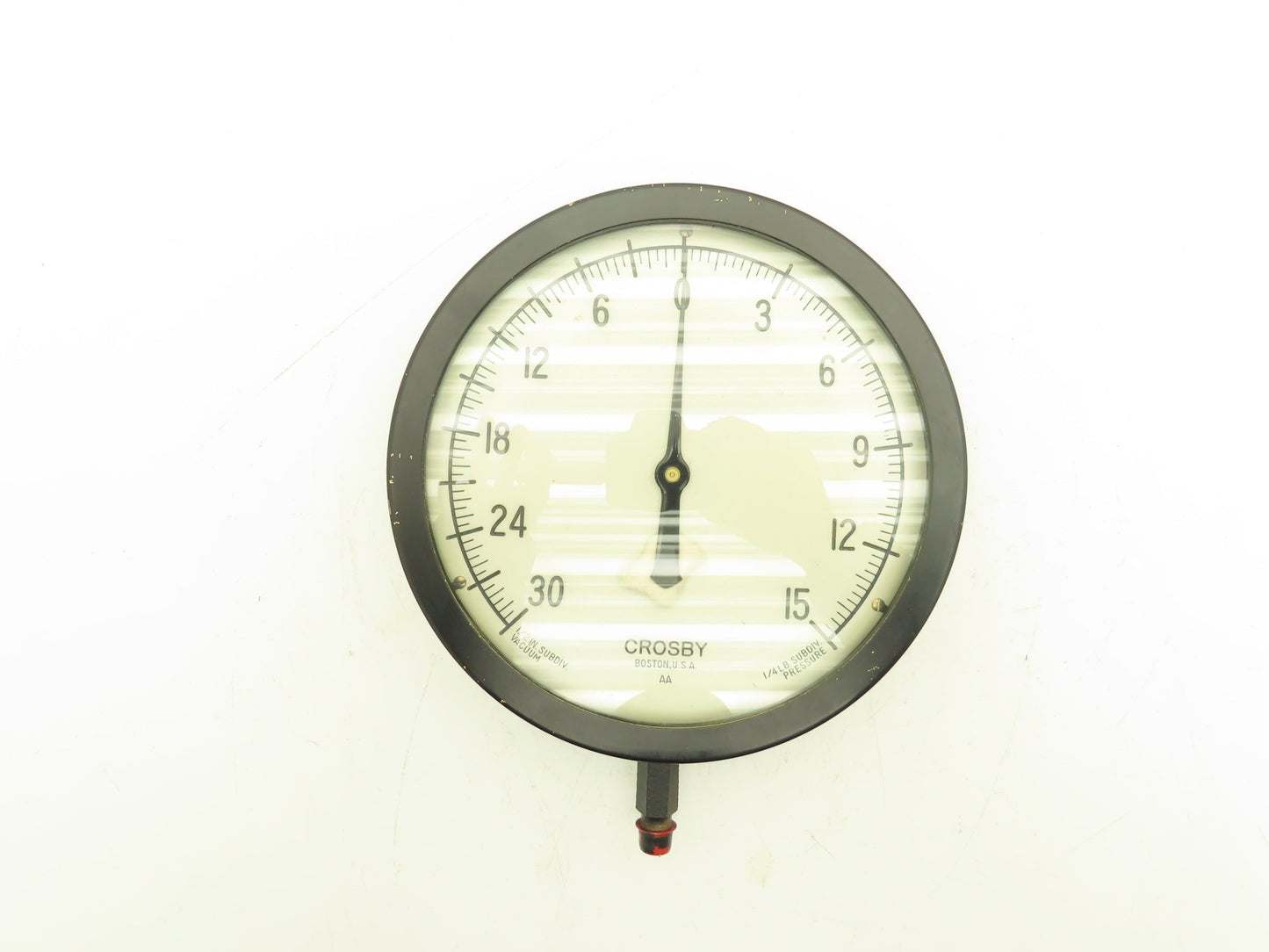 Crosby NA Gauge 30 in Hg Vacuum - 15 psi 1/4" NPT 8" Face