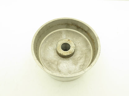 Aluminum Flat Belt Pulley 6" Wide x 10" Dia Tapered Bore