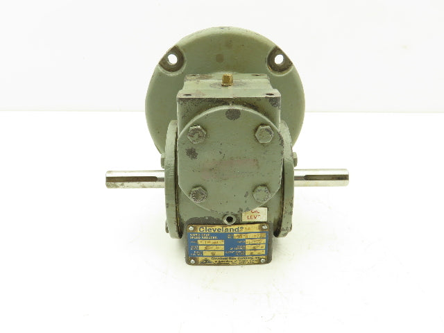 Cleveland Gear 15TF564M Worm Gearbox 50:1 Ratio 437rpm 56C Dual Output