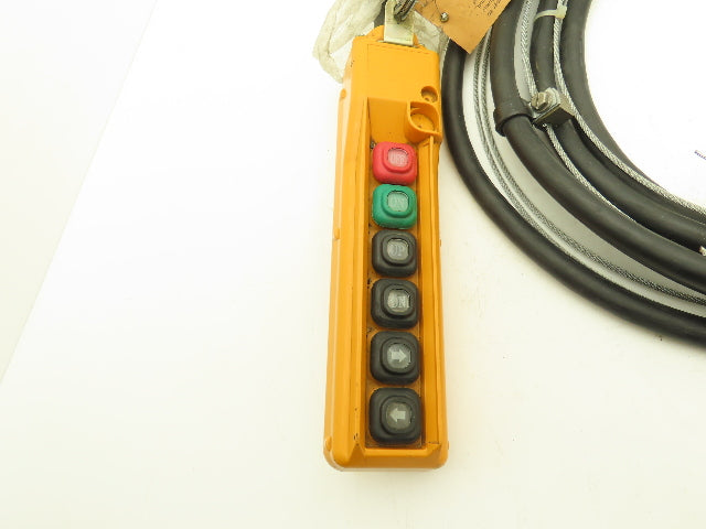 Hanyoung Nux KTL-SH02003-2006 Hoist Control Pendant 6-Button 20' Cable