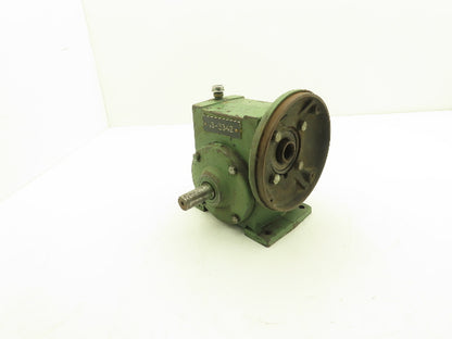 General Electric 7NA712LT2AA Worm Gearbox 17.5:1 Reducer 1/2Hp 99rpm LH Output