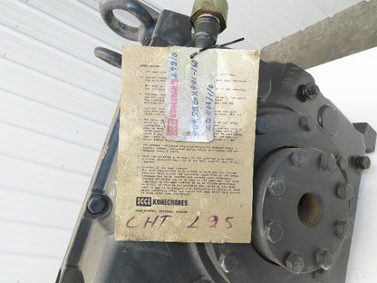 Kone Cranes HSC42252GX401-160 Gear Drive Speed Reducer 160:1 Gearbox 110mm Shaft