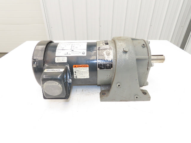US Motors Unimount Syncrogear GDP Gearmotor 67rpm 1.5Hp 230/460V 3PH 145T 25.7:1