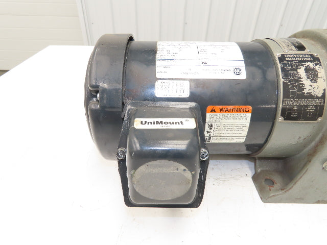 US Motors Unimount Syncrogear GDP Gearmotor 67rpm 1.5Hp 230/460V 3PH 145T 25.7:1