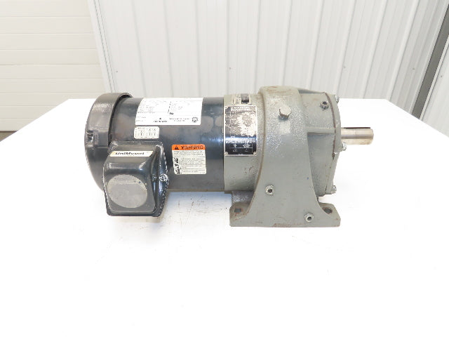 US Motors Unimount Syncrogear GDP Gearmotor 67rpm 1.5Hp 230/460V 3PH 145T 25.7:1