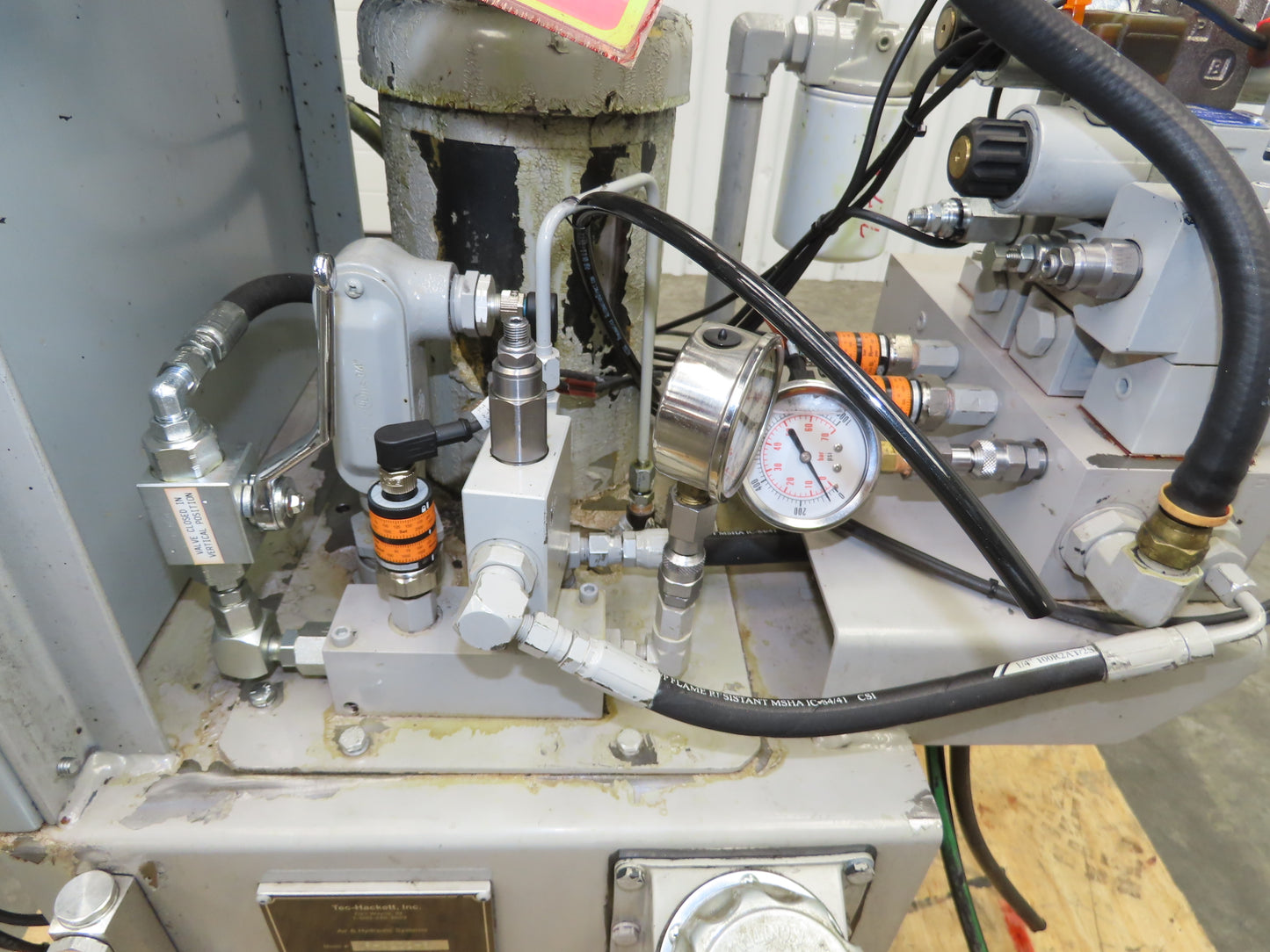 Tec Hackett PFG-40 Hydraulic Power Unit 20 Gallon 4.4GPM 5000PSI 2Hp 230/460V