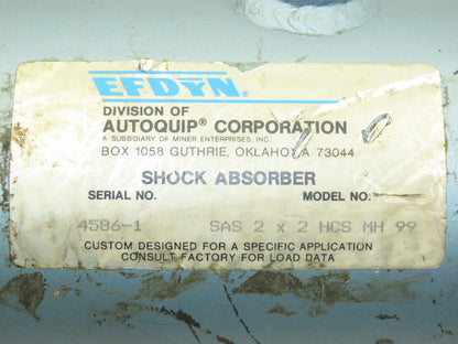 EFDYN Autoquip SAS 2x2 HCS MH 99 Hydraulic Shock Absorber 2" Bore 2" Stroke