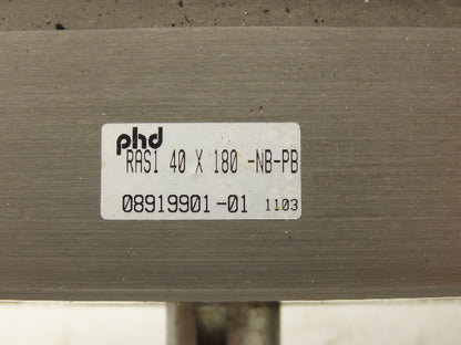 PHD RAS1 40 X 180 -NB-PB Pneumatic Rotary Actuator 180° Shock/Cushion Both Sides