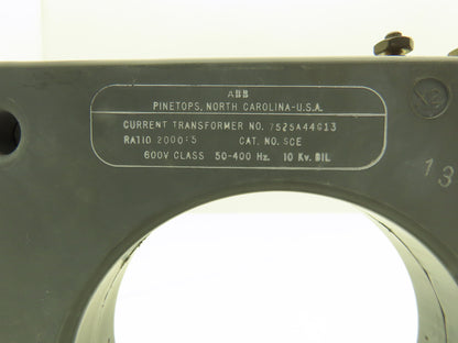 ABB 7525A44G13 SCE Current Transformer 2000:5A 10Kv BIL 600V