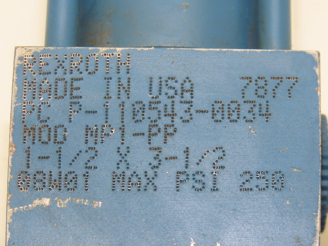 Bosch Rexroth MP1-PP Pneumatic Air Cylinder 1.5" Bore 3.5" Stroke Rear Clevis