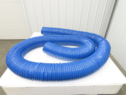 Hi Tech Duravent Duct Vacuum Hose 6" Polyvinylchloride PVC Rubber CVD Blue 25'