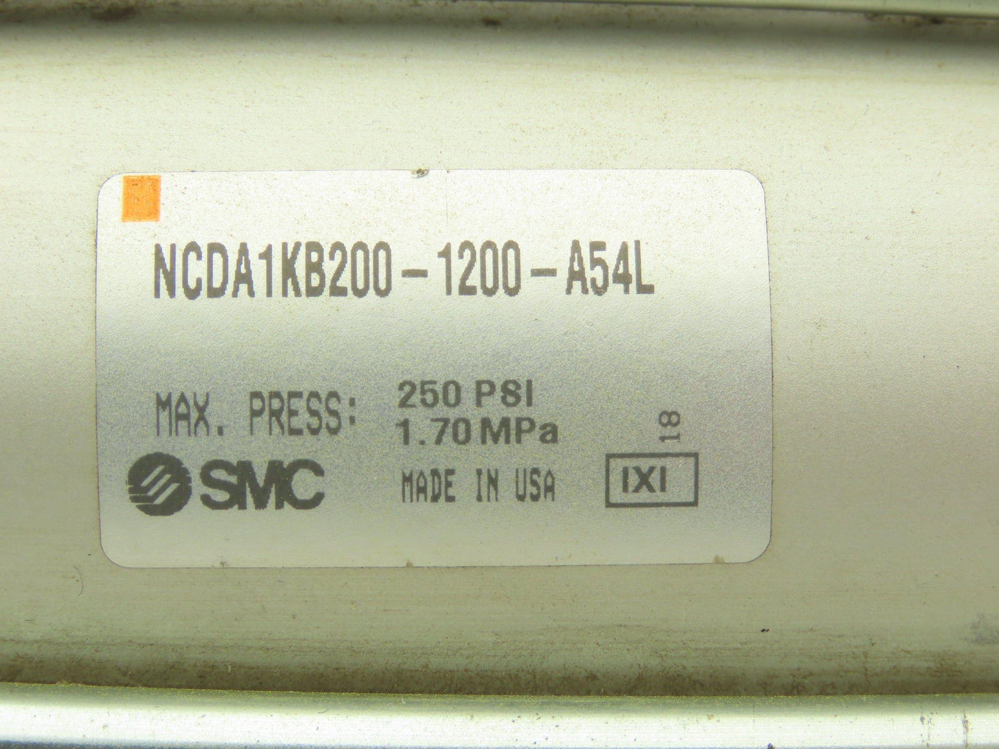 SMC Pneumatic Air Cylinder 2" Bore 12" Stroke Non Rotating Rod 250psi
