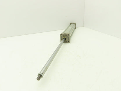 SMC Pneumatic Air Cylinder 2" Bore 12" Stroke Non Rotating Rod 250psi