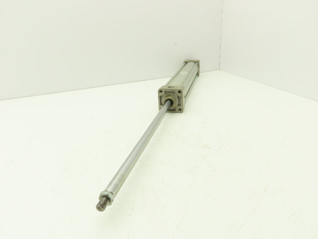 SMC Pneumatic Air Cylinder 2" Bore 12" Stroke Non Rotating Rod 250psi