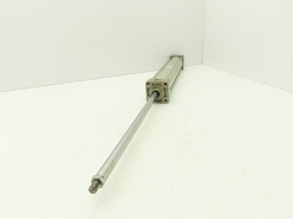 SMC Pneumatic Air Cylinder 2" Bore 12" Stroke Non Rotating Rod 250psi