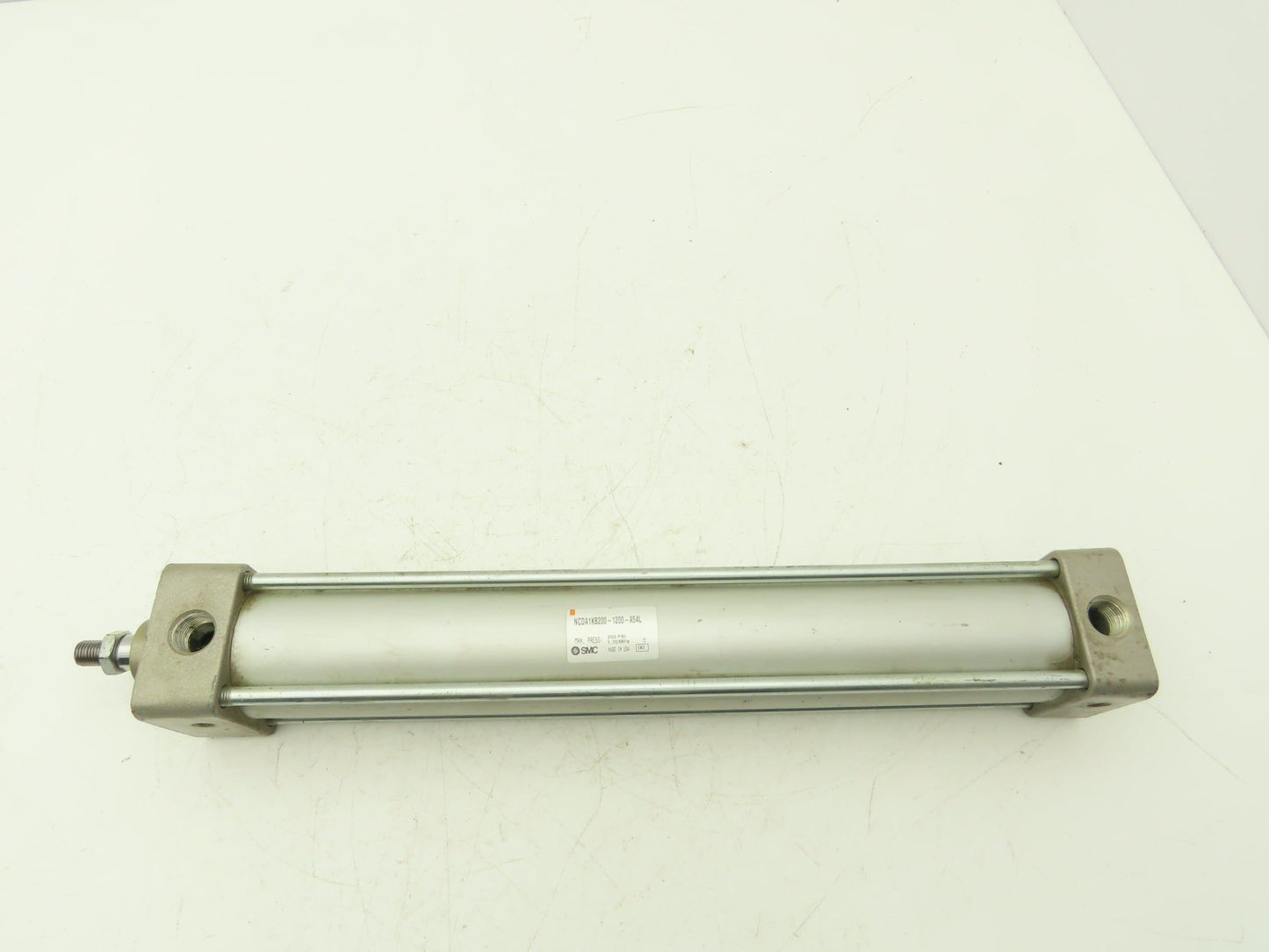 SMC Pneumatic Air Cylinder 2" Bore 12" Stroke Non Rotating Rod 250psi