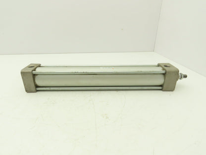 SMC Pneumatic Air Cylinder 2" Bore 12" Stroke Non Rotating Rod 250psi