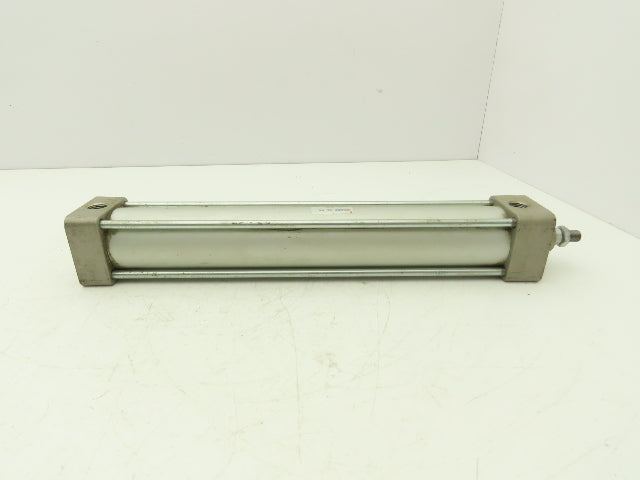 SMC Pneumatic Air Cylinder 2" Bore 12" Stroke Non Rotating Rod 250psi