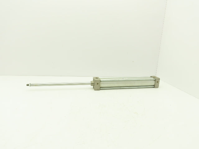 SMC Pneumatic Air Cylinder 2" Bore 12" Stroke Non Rotating Rod 250psi