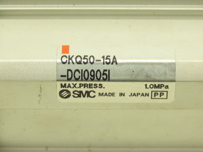 SMC CKQ50-15A-DCI0905I Pneumatic Pin Clamp Cylinder 50mm Bore