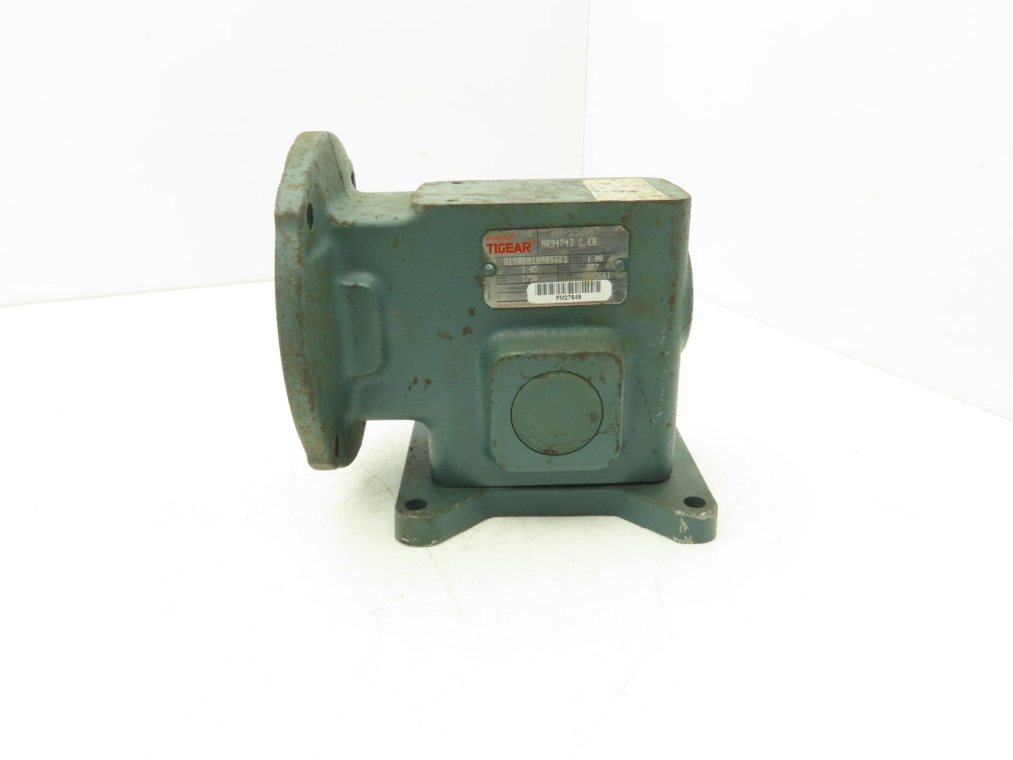 Dodge Tigear Q150B010M056K1 Worm Gearbox 10:1 Reducer 1Hp 175rpm 56C LH Output