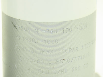 Hyson T2IS0 NP-750-100-SW Nitrogen Gas Spring 100mm 150 Bar 2175psi  Lot of 2
