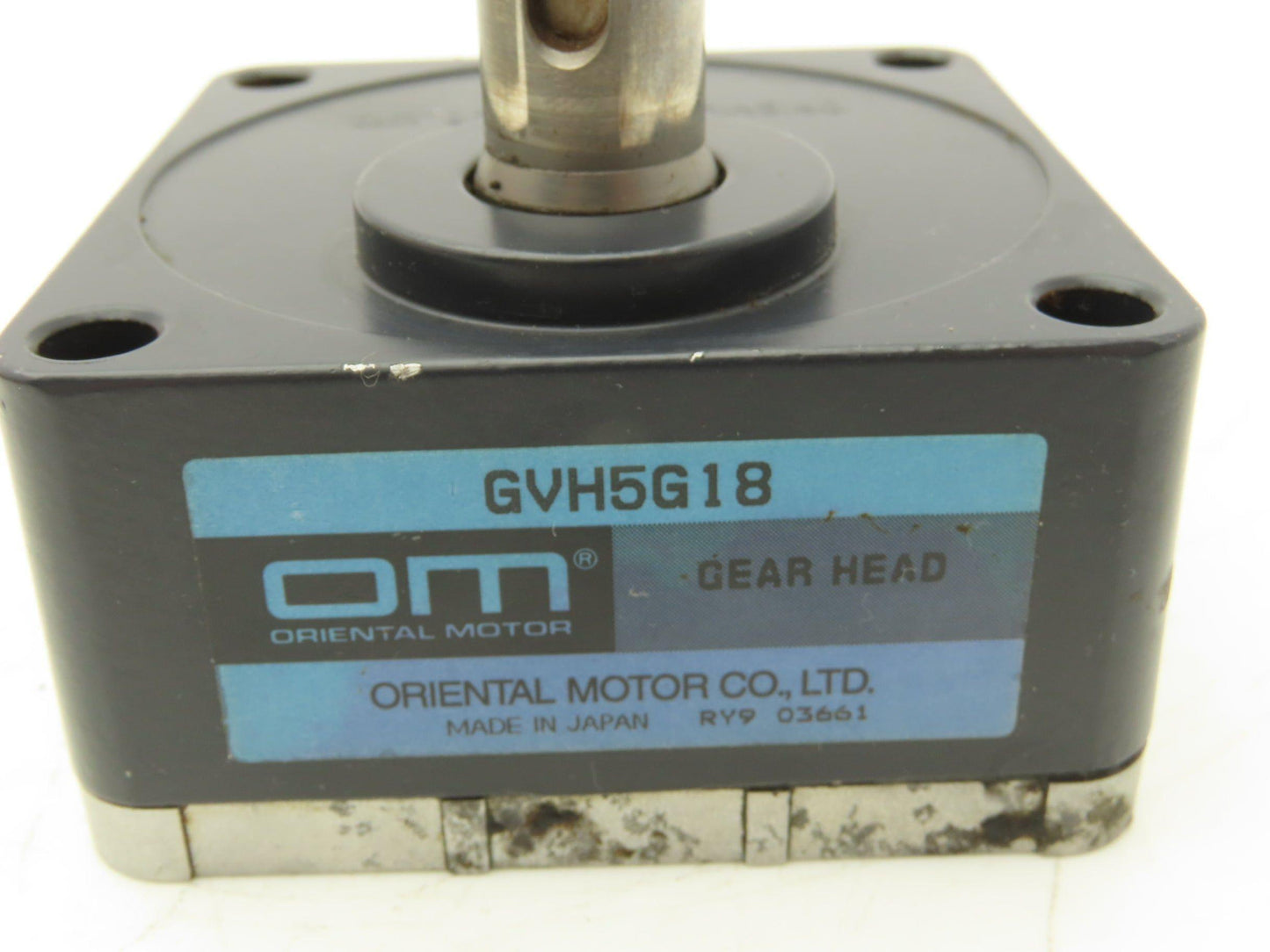 Oriental Motor GVH5G18 Gearbox Head Hollow Pinion Input 18mm Offset Shaft Output