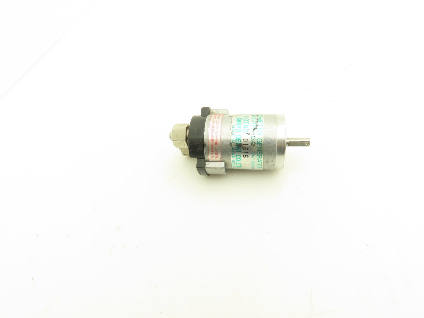 Sanyo Denki 104-3024 Tachometer Generator 7VDC/1000rpm