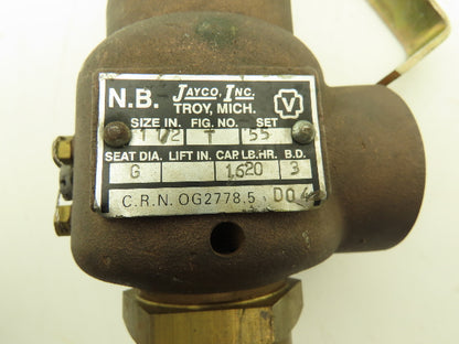 Jayco Safety Relief Valve Side Outlet 55 Fig T 1.5" NPT