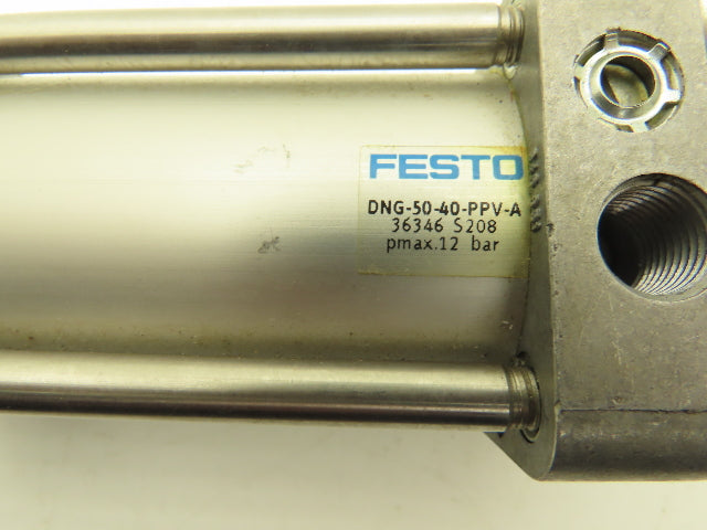 Festo DNG-50-40-PPV-A Pneumatic Air Cylinder 50mm Bore 40mm Stroke Double Acting