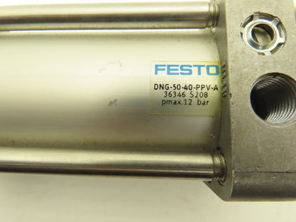 Festo DNG-50-40-PPV-A Pneumatic Air Cylinder 50mm Bore 40mm Stroke Double Acting