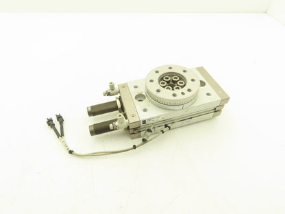 SMC MSQB70RX-F9NL Pneumatic Rotary Actuator Table Rack & Pinion 0.6MPa