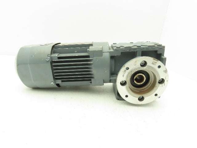Sew Eurodrive WAF30 DR63L4/BR Brake Gearmotor 75:1 Ratio 21rpm .5Hp 230/460V