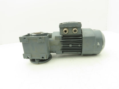 Sew Eurodrive WAF30 DR63L4/BR Brake Gearmotor 75:1 Ratio 21rpm .5Hp 230/460V