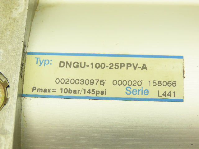 Festo DNGU-100-25PPV-A Pneumatic Air Cylinder 100mm Bore 25mm Stroke