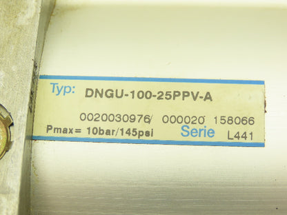 Festo DNGU-100-25PPV-A Pneumatic Air Cylinder 100mm Bore 25mm Stroke