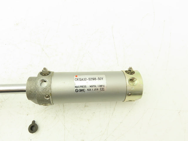 SMC CKGA32-S2198-50Y Pneumatic Air Clamp Cylinder 32mm Bore 50mm Stroke 145psi