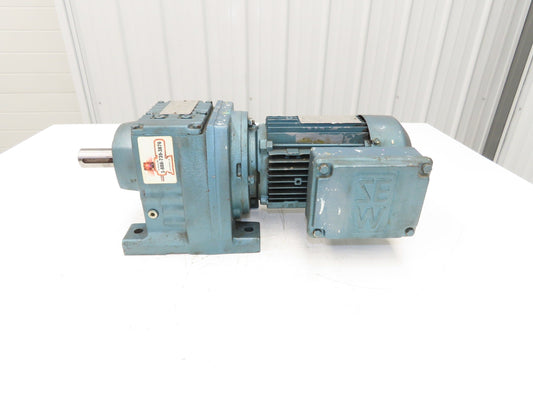 Sew Eurodrive DFT80K4 AC Gearmotor 80:1 Ratio 21rpm 0.75Hp 230/460V