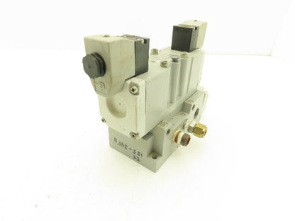 Parker H22VXBG023C Pneumatic Air Solenoid Valve 120VAC 1/2" NPT 145 PSIG
