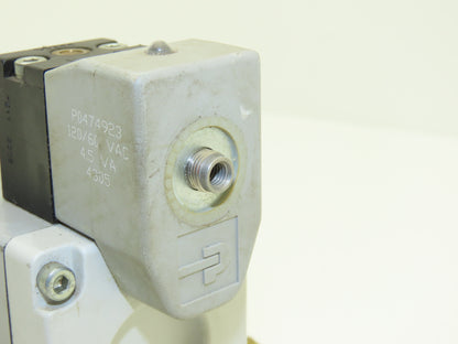 Parker H22VXBG023C Pneumatic Air Solenoid Valve 120VAC 1/2" NPT 145 PSIG