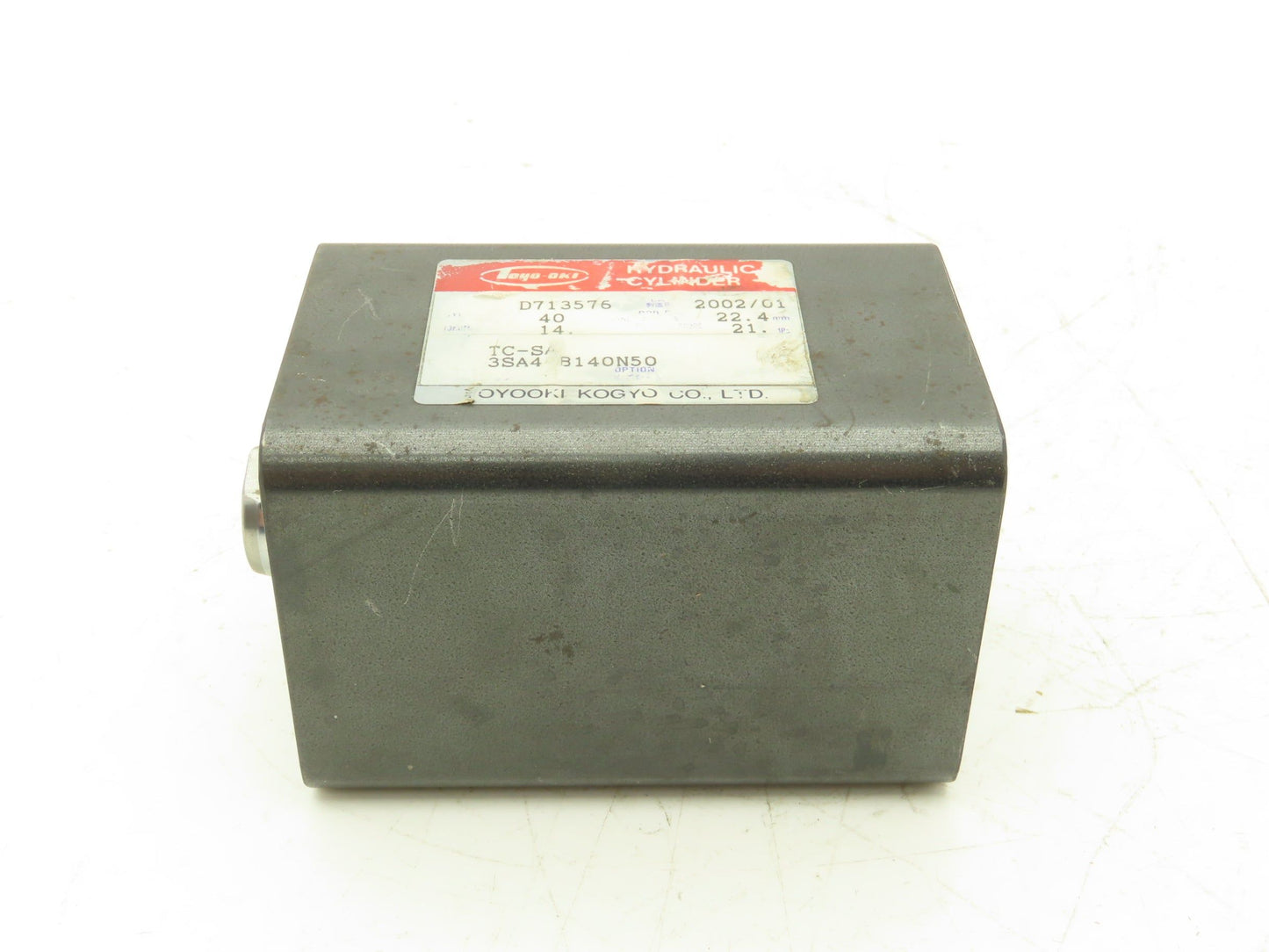 Toyooki Kogyo TC-SA Toyo-Oki Hydraulic Cylinder 40mm Bore 50mm Stroke 2000psi
