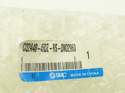 SMC CQ2A40-45DZ-RS-DN02960 Pneumatic Air Cylinder 40mm Bore 45mm Stroke 145psi