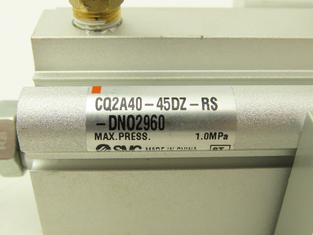 SMC CQ2A40-45DZ-RS-DN02960 Pneumatic Air Cylinder 40mm Bore 45mm Stroke 145psi