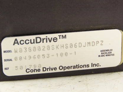 Cone Drive W0380020SKHS06DJMDPZ/501790 AccuDrive Gearbox 20:1 87.5rpm RH Output