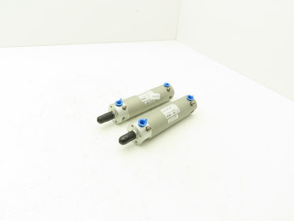 SMC NCG32-IAK01-0300 Round Pneumatic Air Cylinder 1.25" Bore 3" Stroke Lot of 2