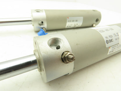 SMC NCG32-IAK01-0300 Round Pneumatic Air Cylinder 1.25" Bore 3" Stroke Lot of 2
