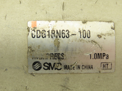 SMC CDG1BN63-100 Pneumatic Air Cylinder 63mm Bore 100mm Stroke 145psi