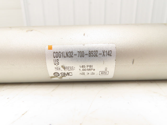 SMC CDG1LN32-700-B53Z-X142 Pneumatic Air Cylinder 32mm Bore 700mm Stroke 145psi
