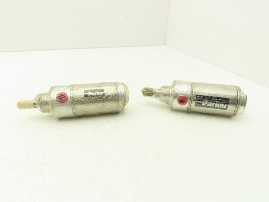 Parker 2.00DSR01.0 Round Pneumatic Air Cylinder 2" Bore 1" Stroke  Lot of 2